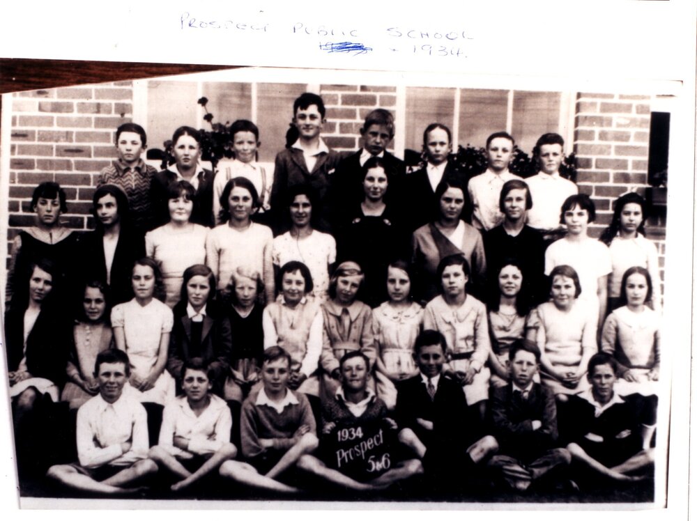 Class photograph, Prospect Public School, 1934
