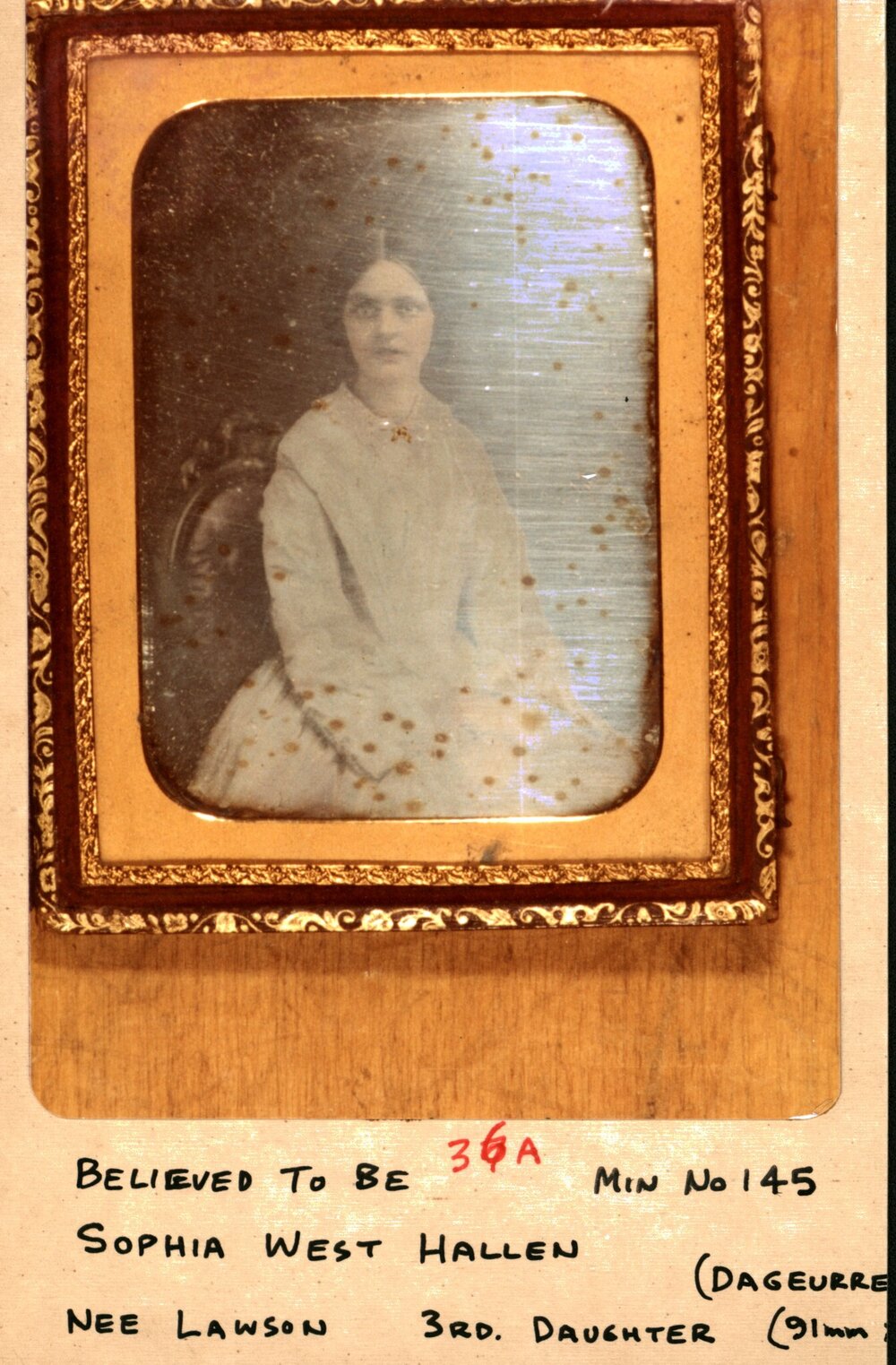 Sophia West Hallen (nee Lawson), c.1846-1850