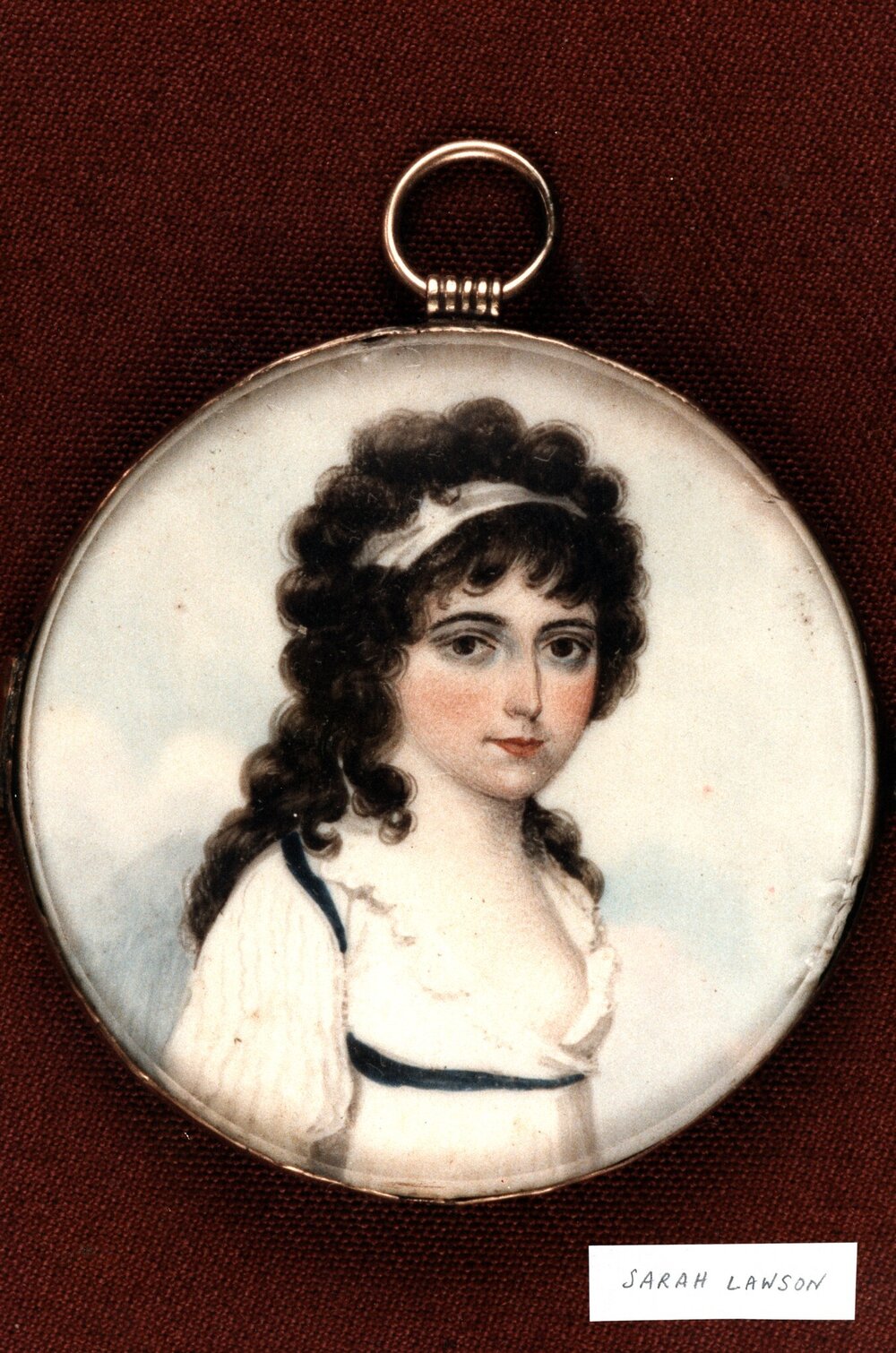 Sarah Lawson (nee Leadbeater) painted miniature
