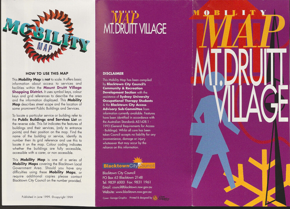 Mobility Map, Mt Druitt Village, 1999