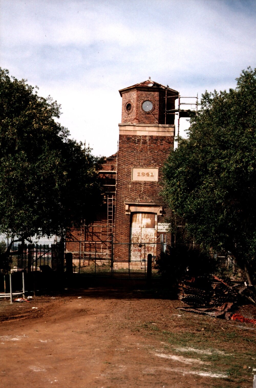 St Bartholomew's Church after the fire, Prospect