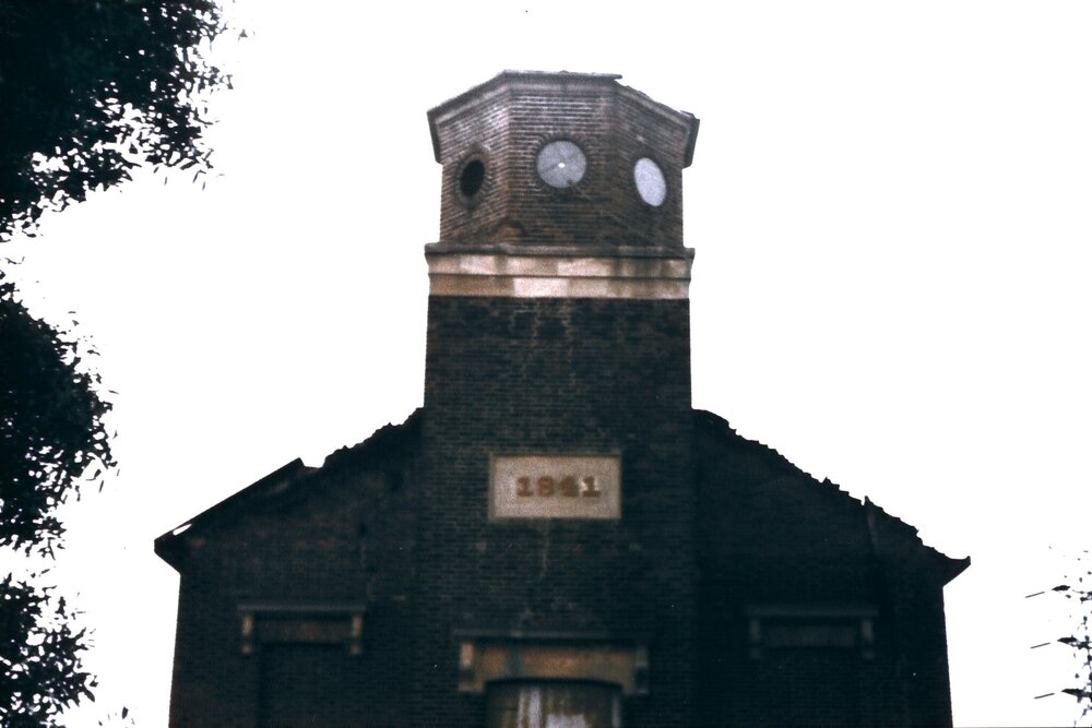 St Bartholomew's Church after the fire, 1989