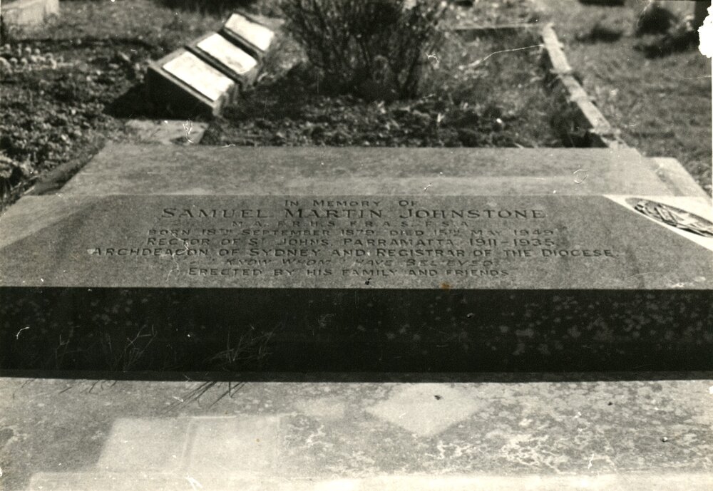 Samuel Martin Johnstone grave, St Bartholomew's, Prospect