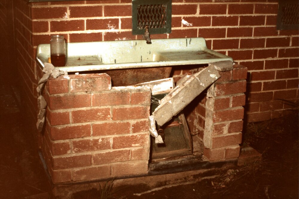 St Bartholomew's hall vandalism, Prospect, 1997