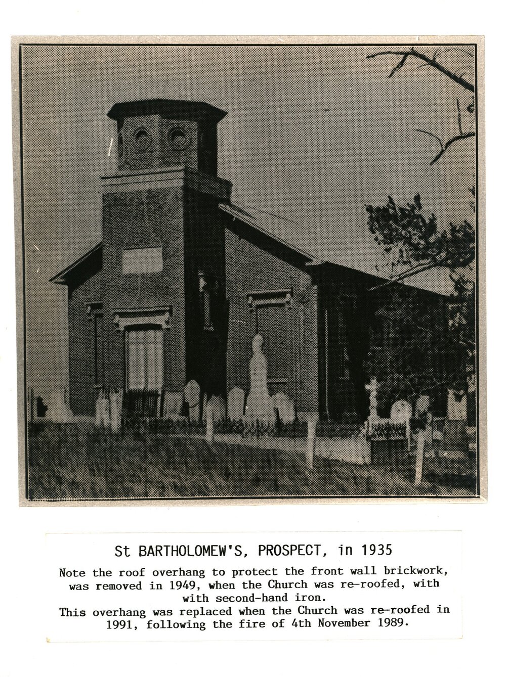 St Bartholomew's, Prospect, 1935
