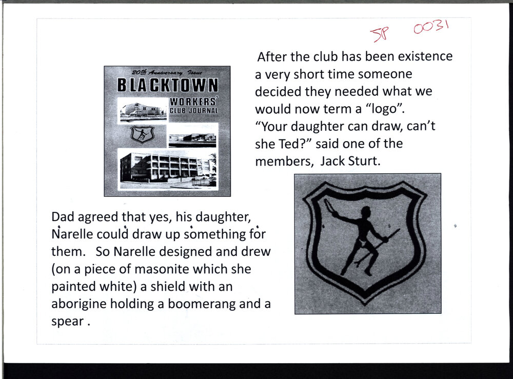 Blacktown Workers logo, Narelle Clancy