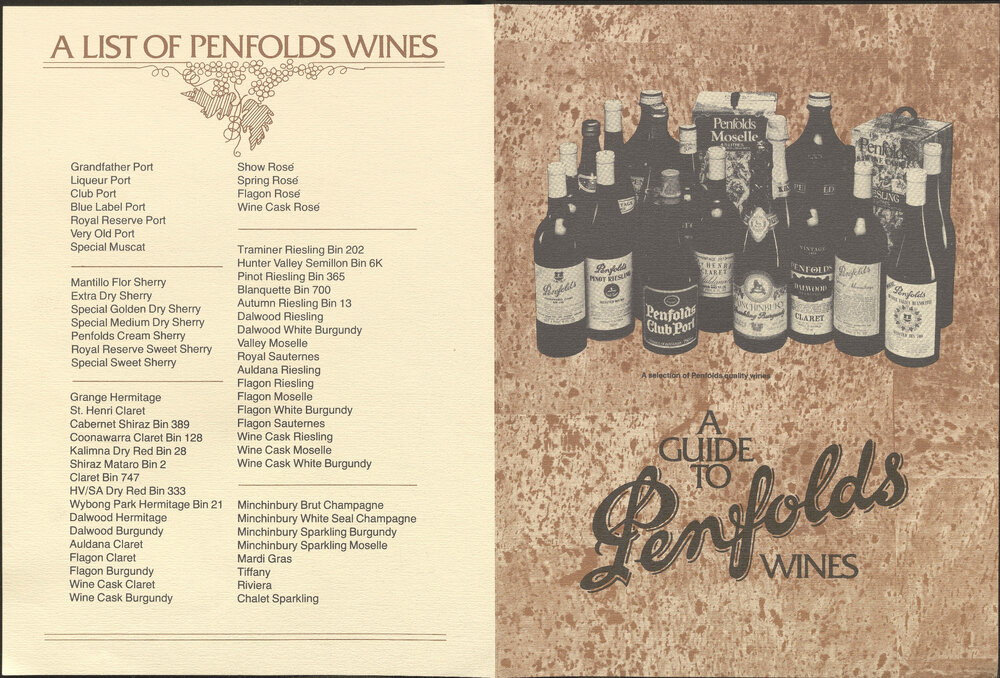 A guide to Penfolds Wines 