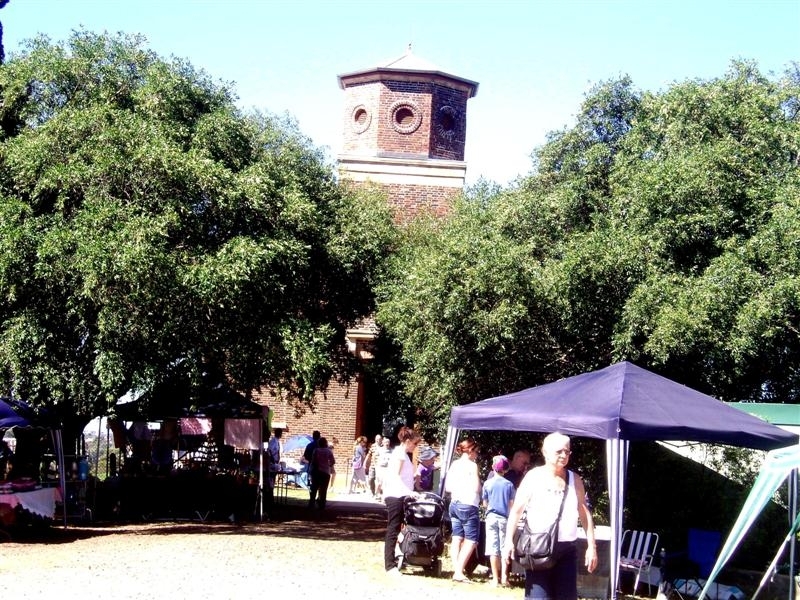 Back to St Bartholomew's Day 2011 (church tower and stalls)