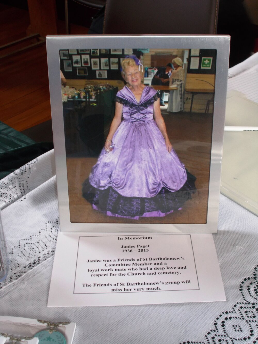 Back to St Bartholomew's Day 2015 (Janice Paget in memoriam)