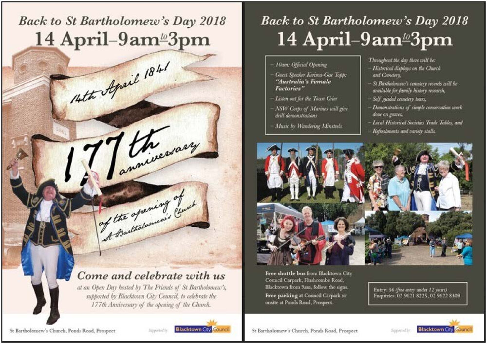 Back to St Bartholomew's Day 2018
