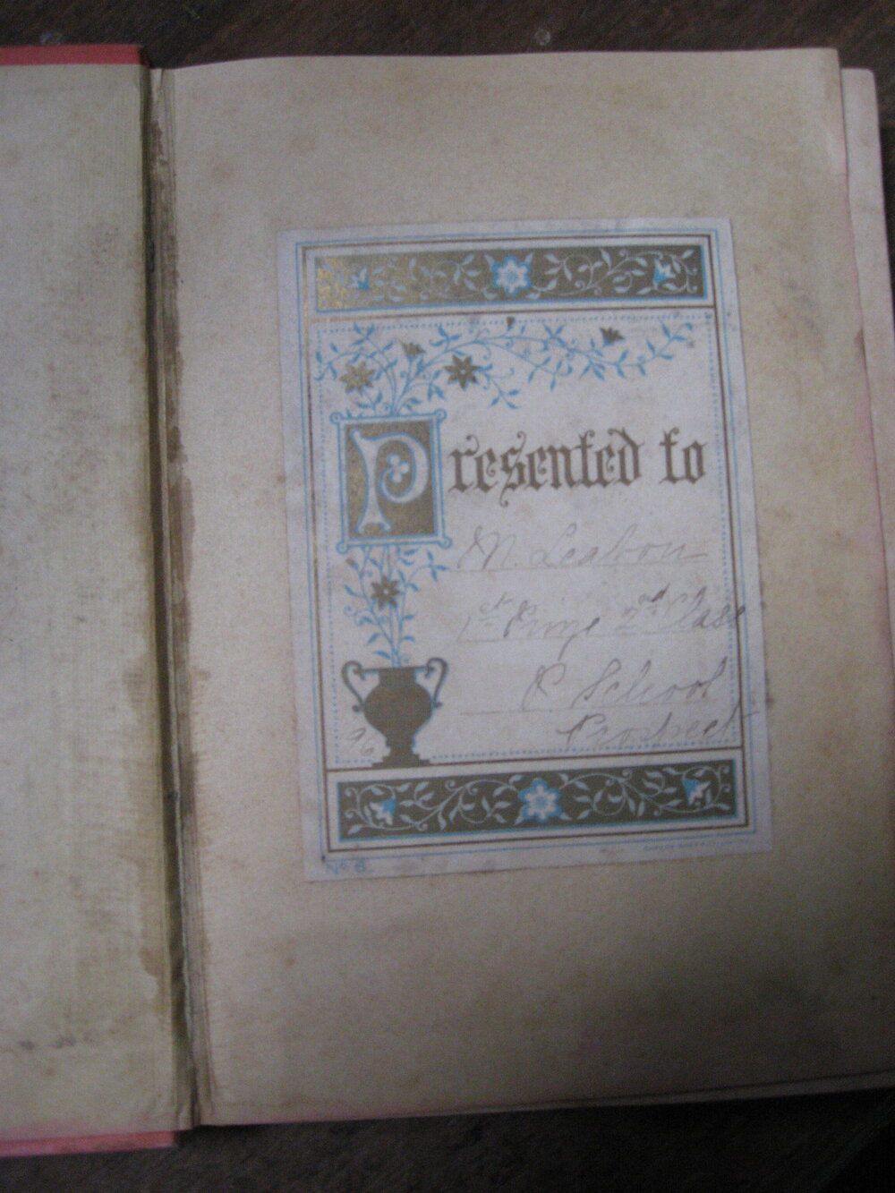 Sunday School book, c.1900s