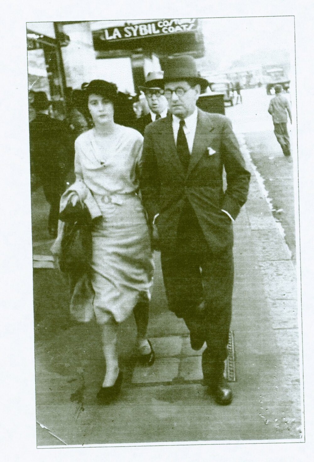 Charles Hopkins and his daughter Mrs Joyce Anderson