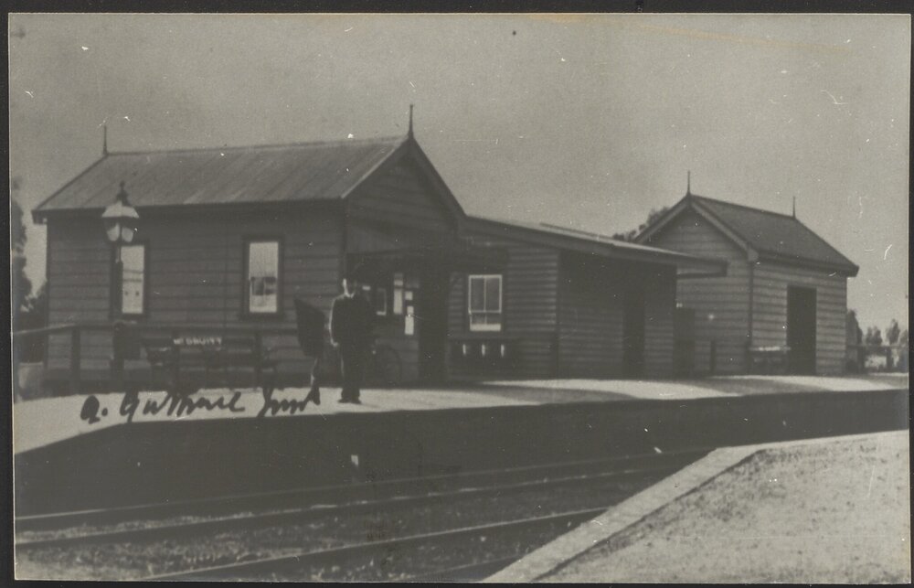 The first Mount Druitt railway station, 1912