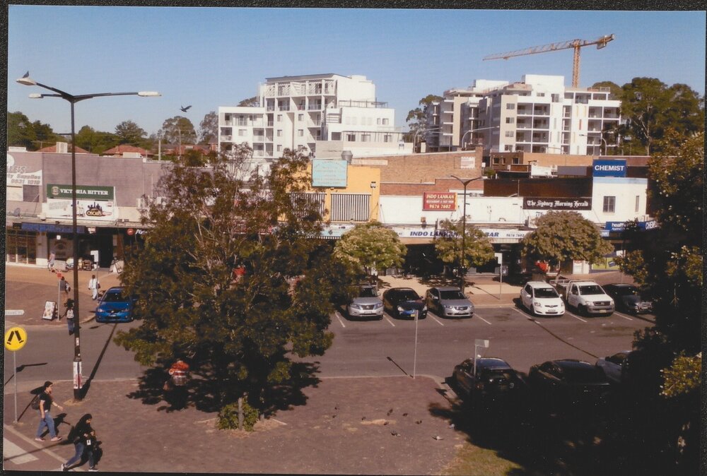 Seven Hills from Prospect Highway overpass