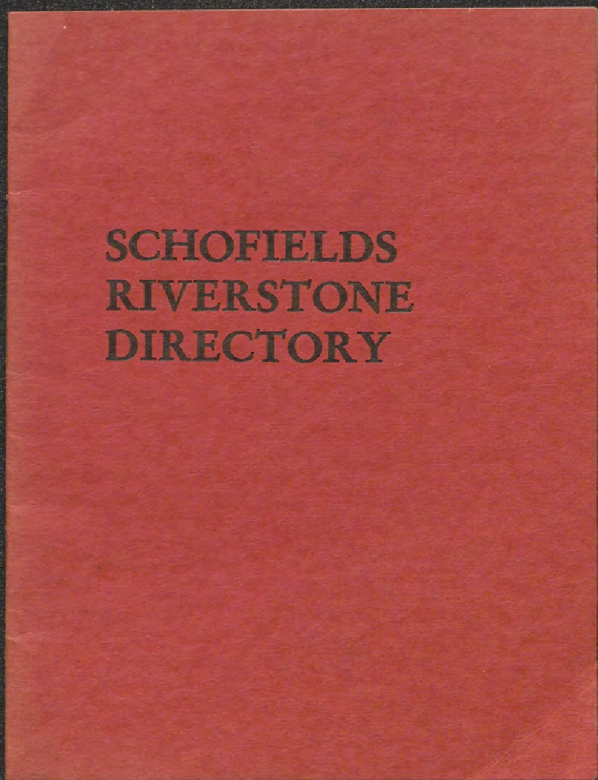 Schofields Riverstone telephone directory, c1970s