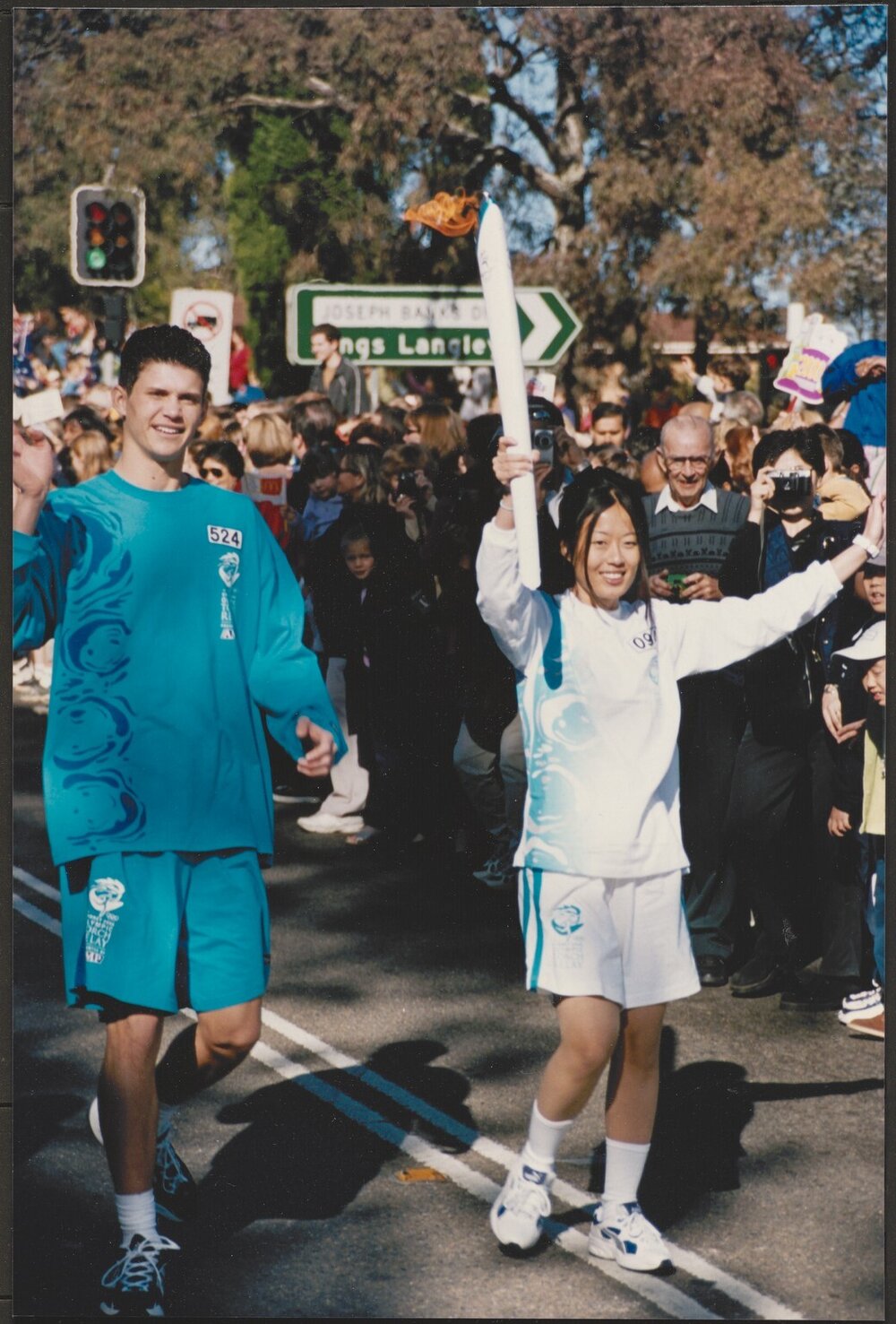 Torch relay runner, Sydney 2000 Olympics