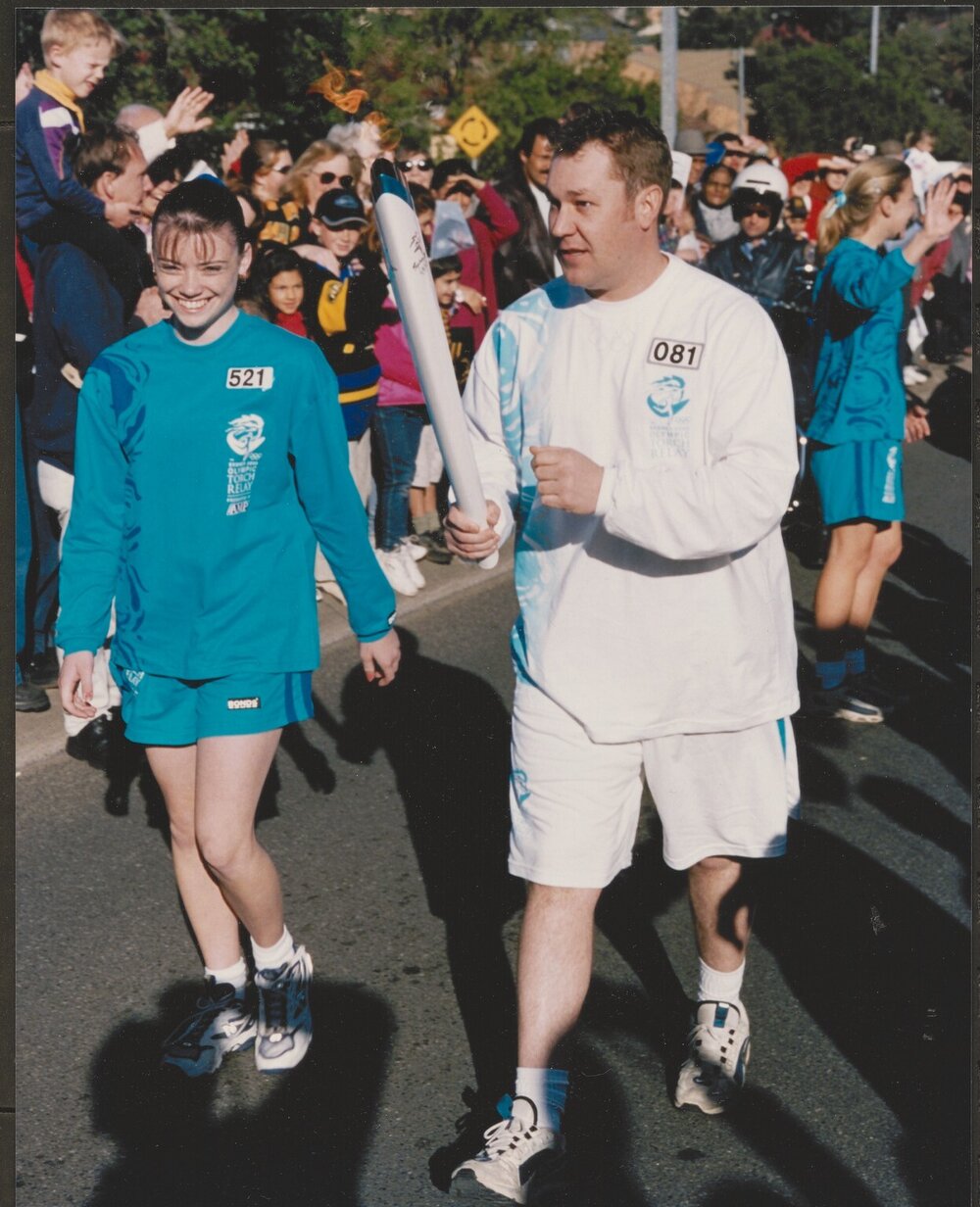 Torch relay runner, Sydney 2000 Olympics