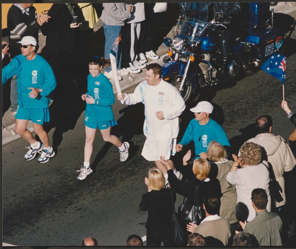Torch relay runner, Sydney 2000 Olympics
