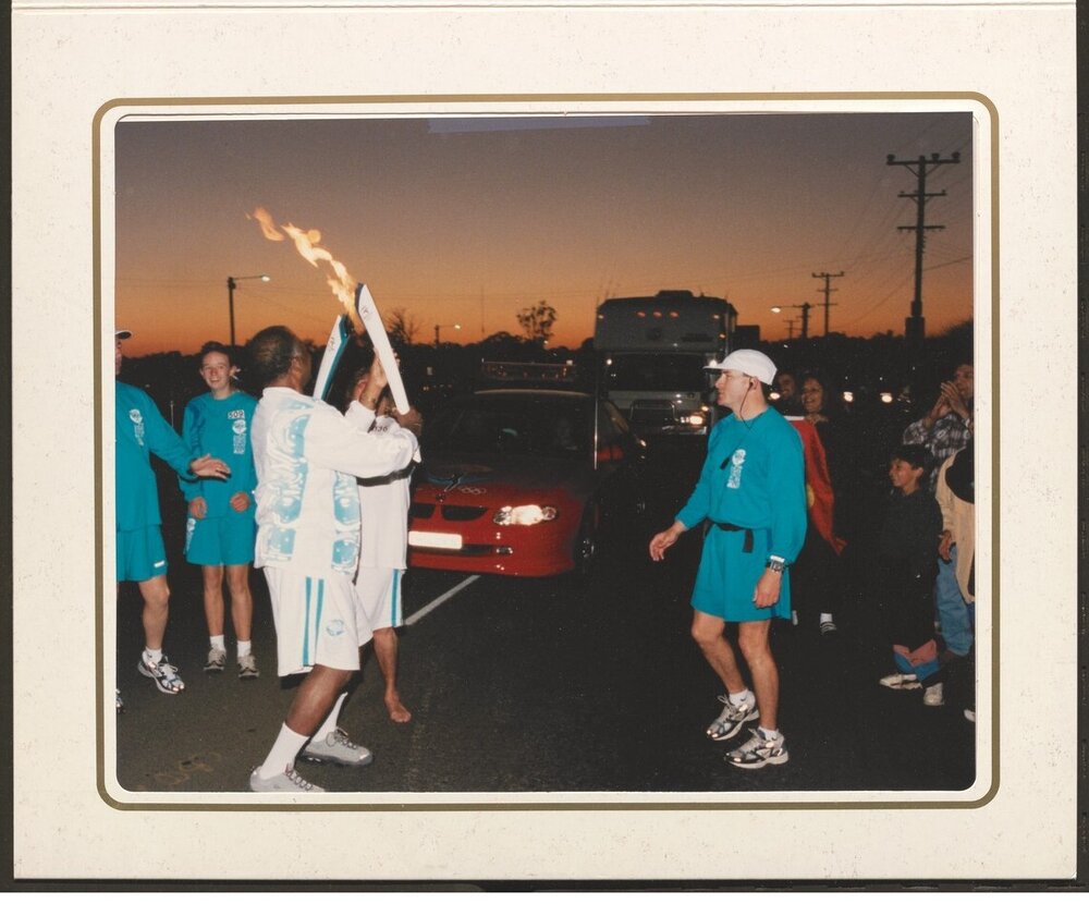 Torch relay runner, Sydney 2000 Olympics