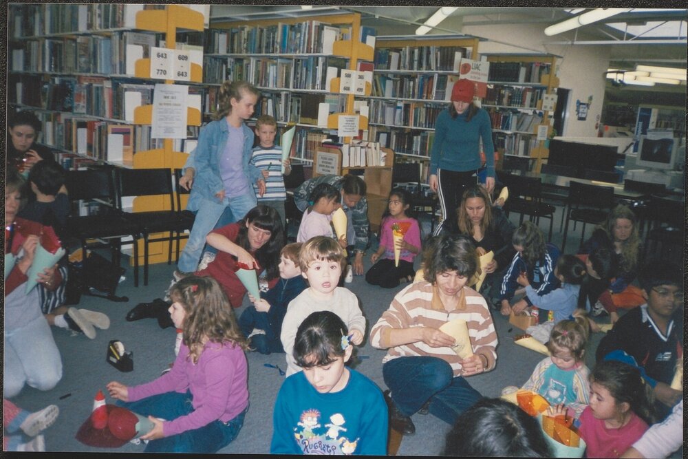 School holiday activity, 2000 Olympics, Max Webber library