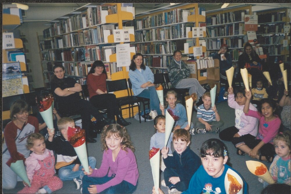 School holiday activity, 2000 Olympics, Max Webber library
