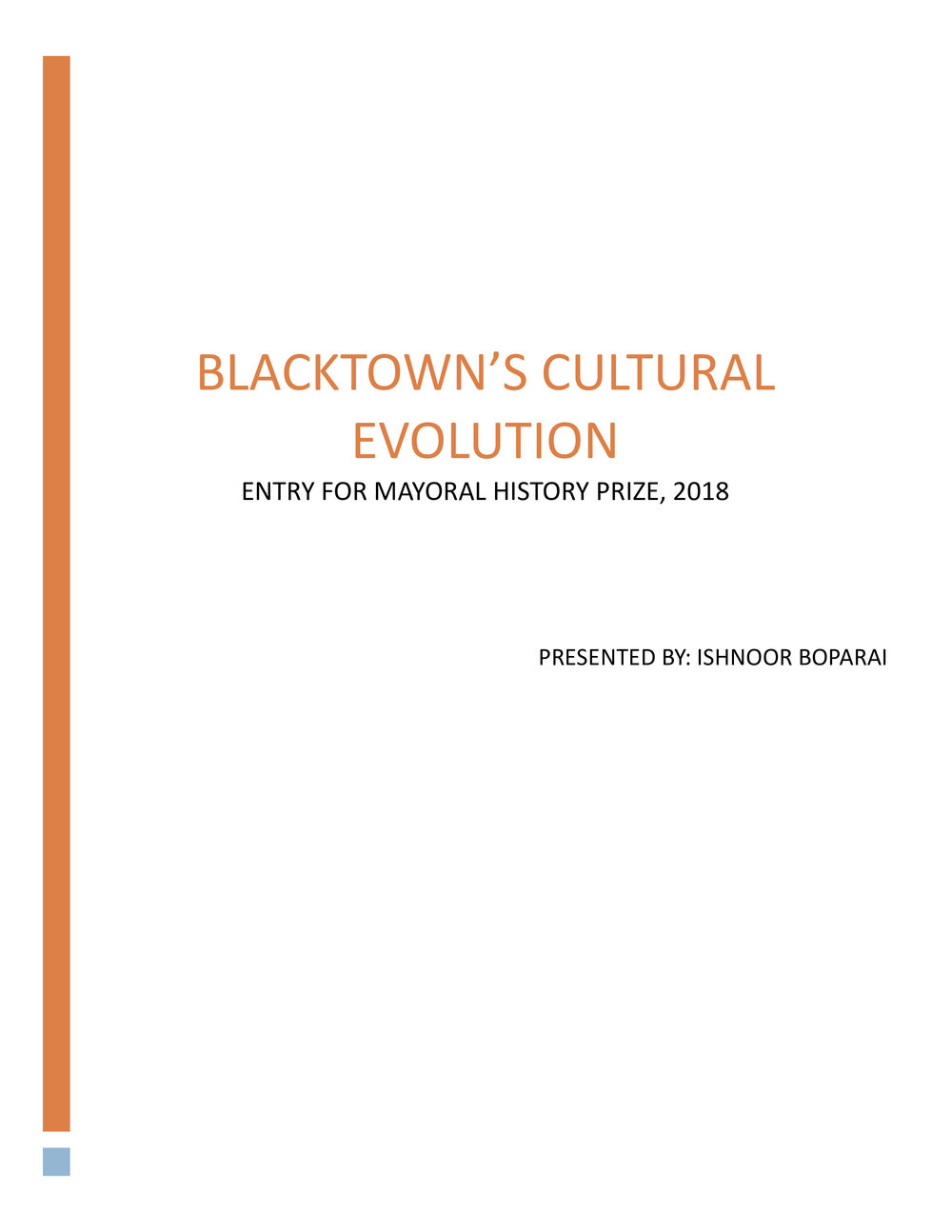 Blacktown's Cultural Evolution, 2018