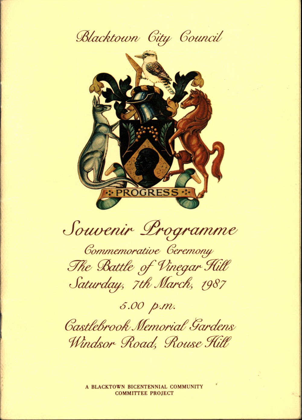 The Battle of Vinegar Hill - Commemorative ceremony 1987