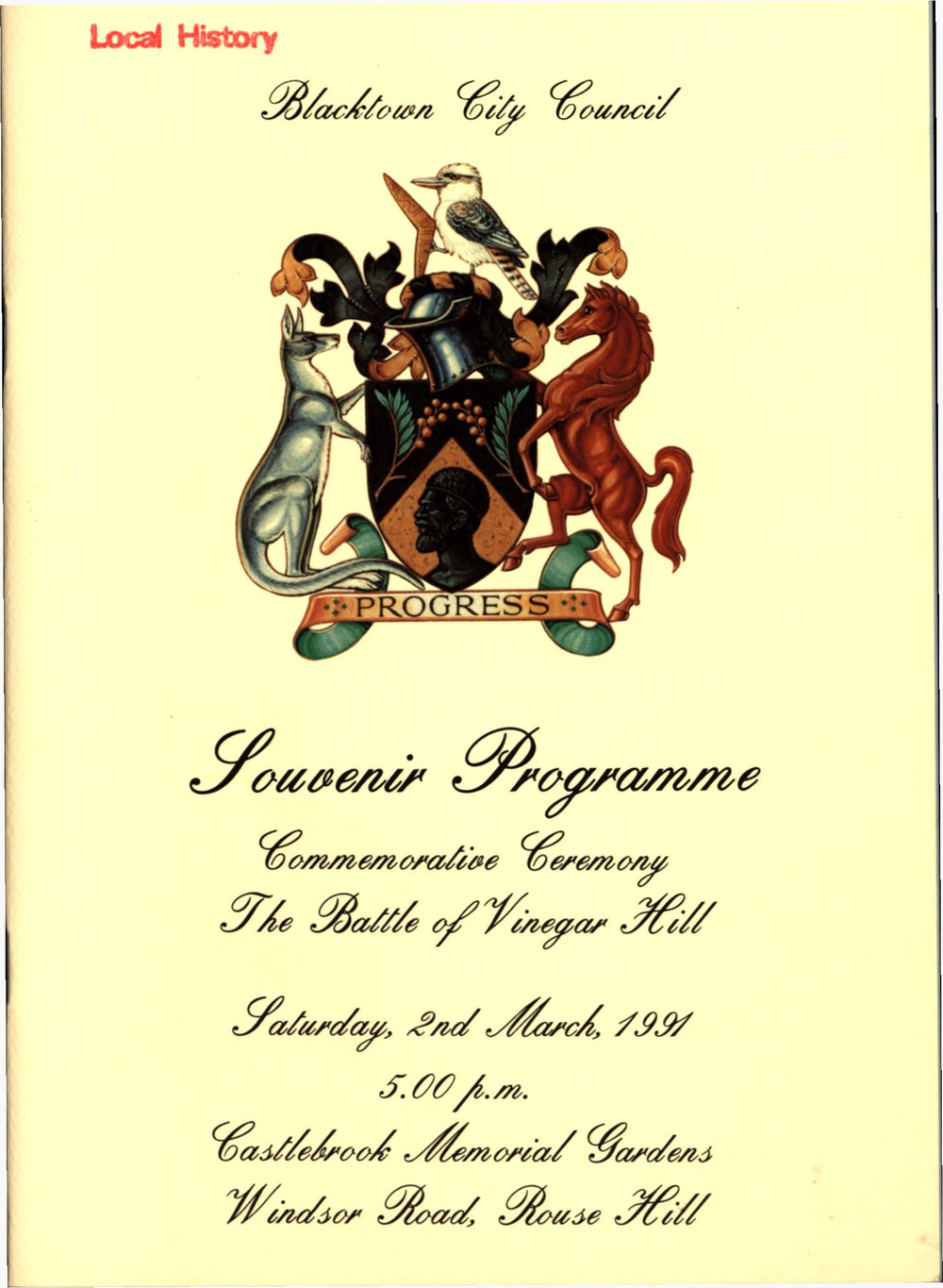 The Battle of Vinegar Hill - Commemorative ceremony 1991