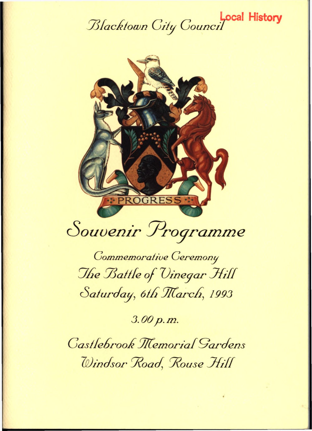 The Battle of Vinegar Hill - Commemorative ceremony 1993