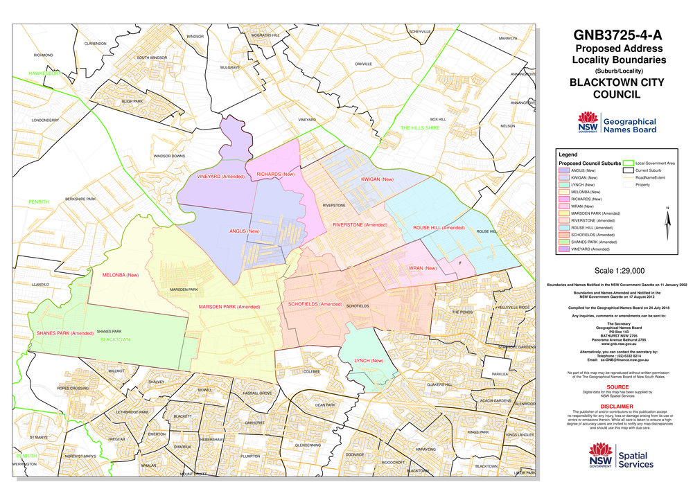 Marsden Park Proposed Locality Boundaries - Blacktown City Council