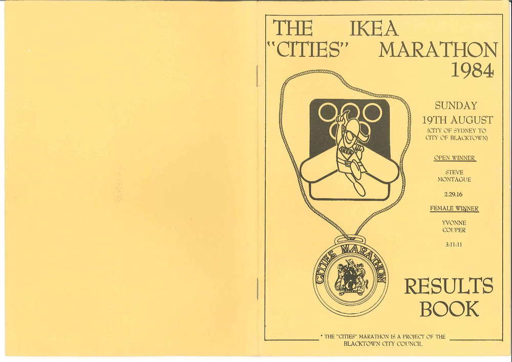 Ikea "Cities"  Marathon Results Book, 1984