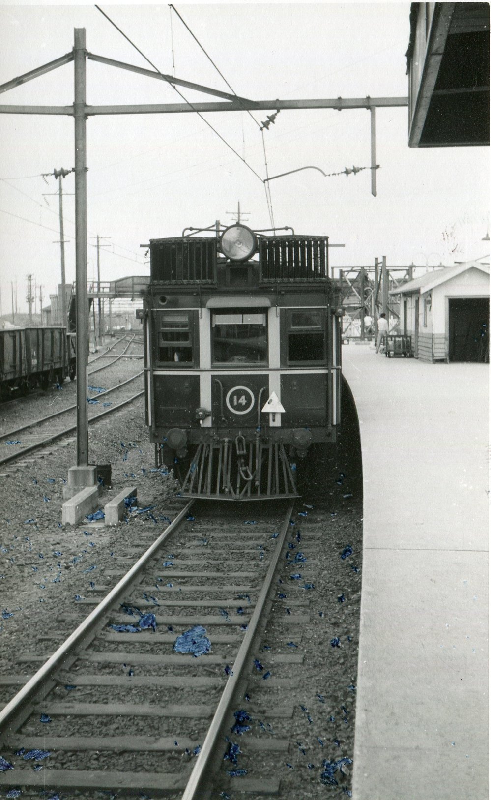 Train at Blacktown Railway station