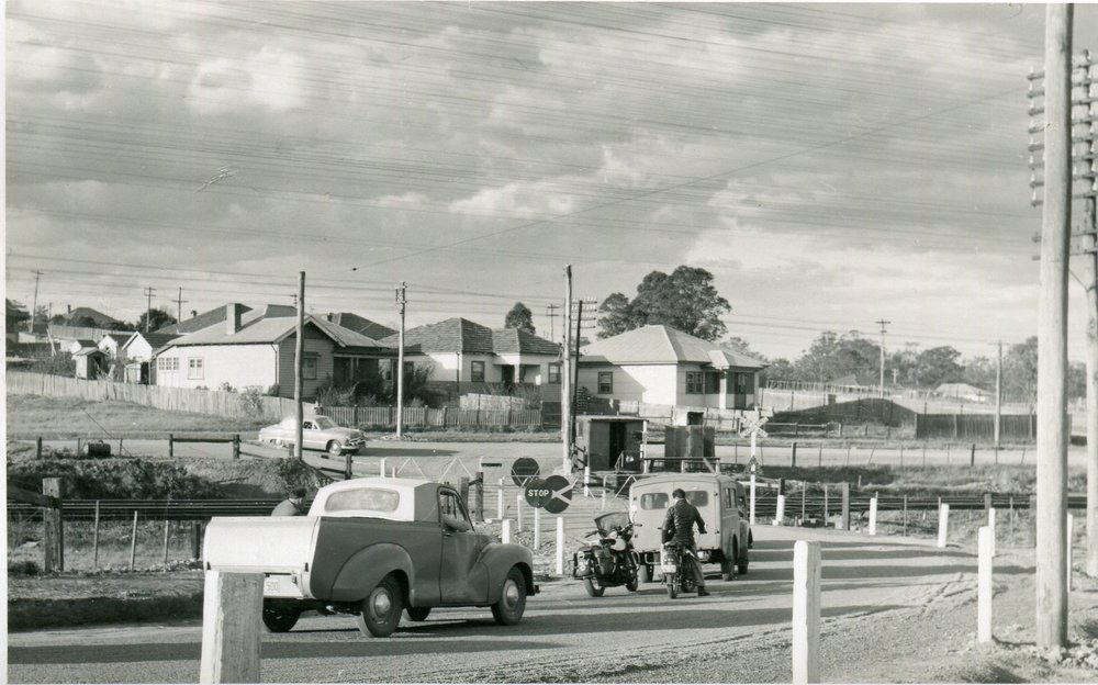Temporary railway crossing, Blacktown