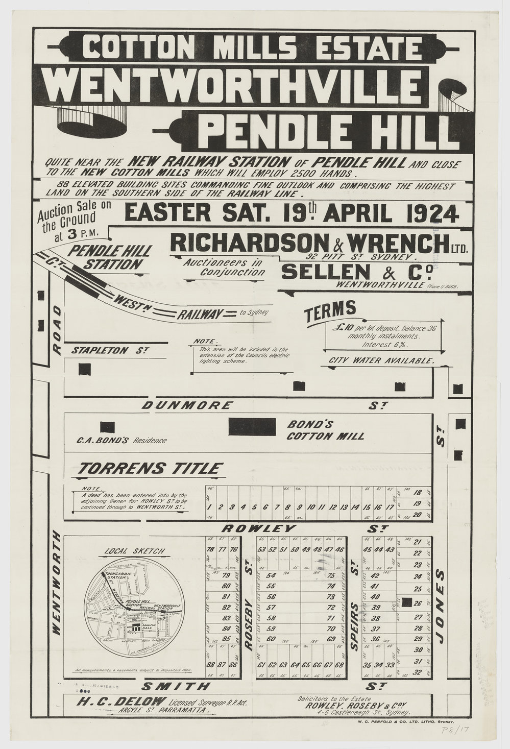 Cotton Mills Estate, Wentworthville, Pendle Hill
