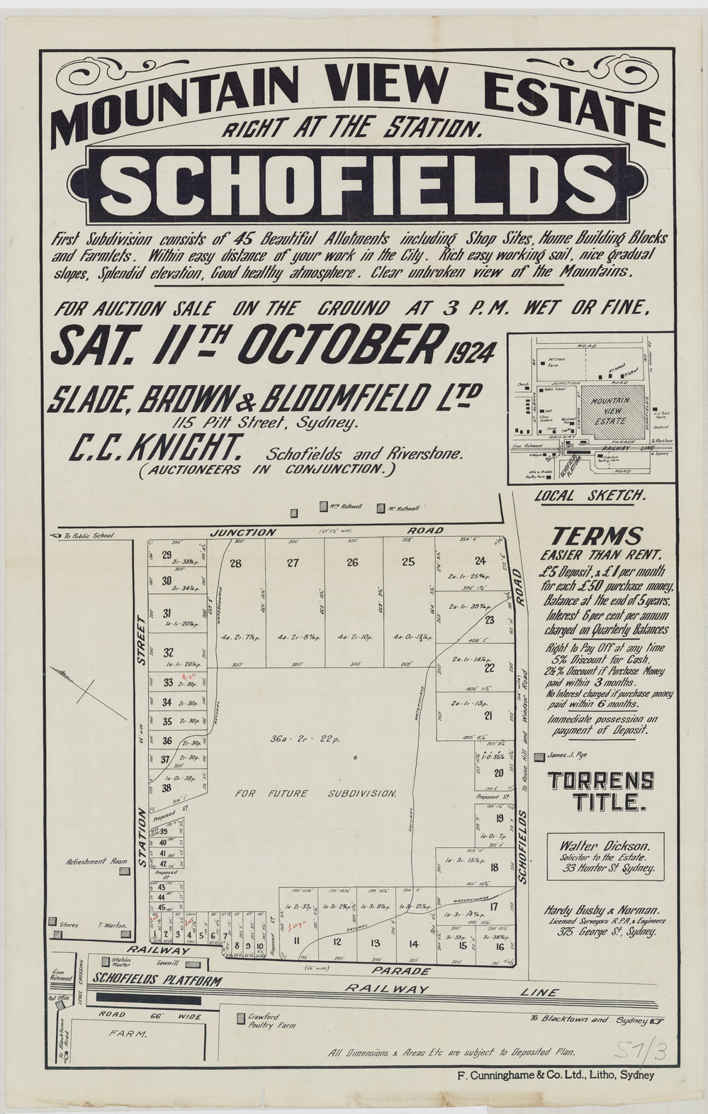 Mountain View Estate, Schofields
