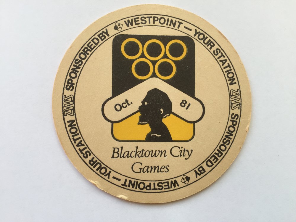 1981 Blacktown City Games, drink coaster
