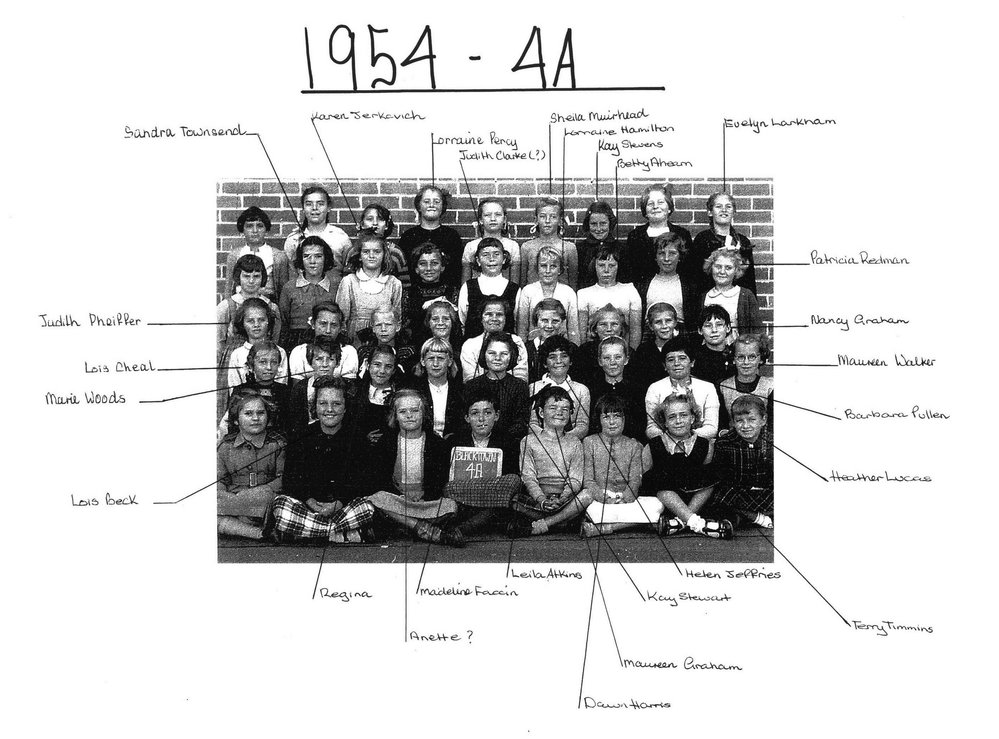 Blacktown Public School, 1954 Class 4A