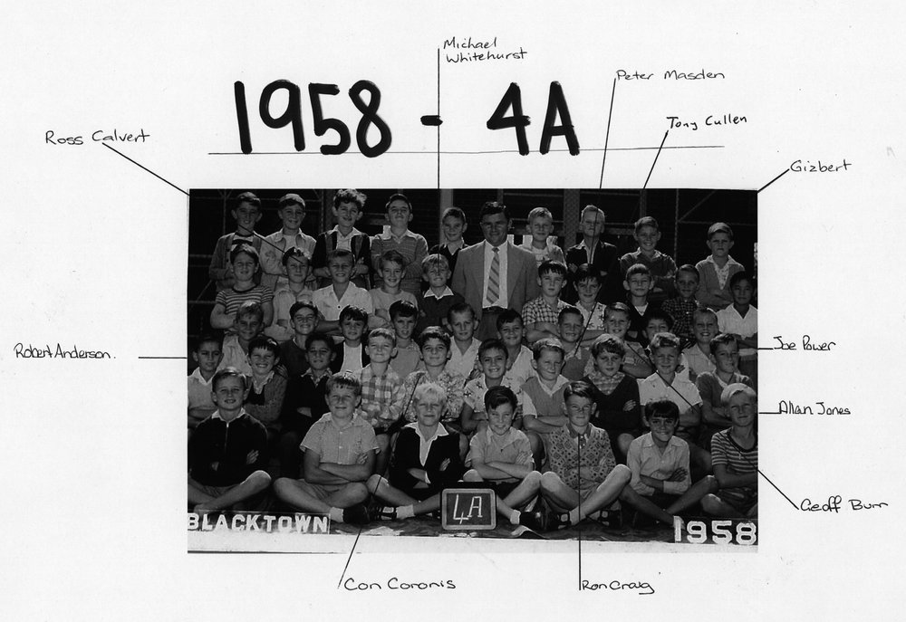 Blacktown Public School, 1958 Class 4A