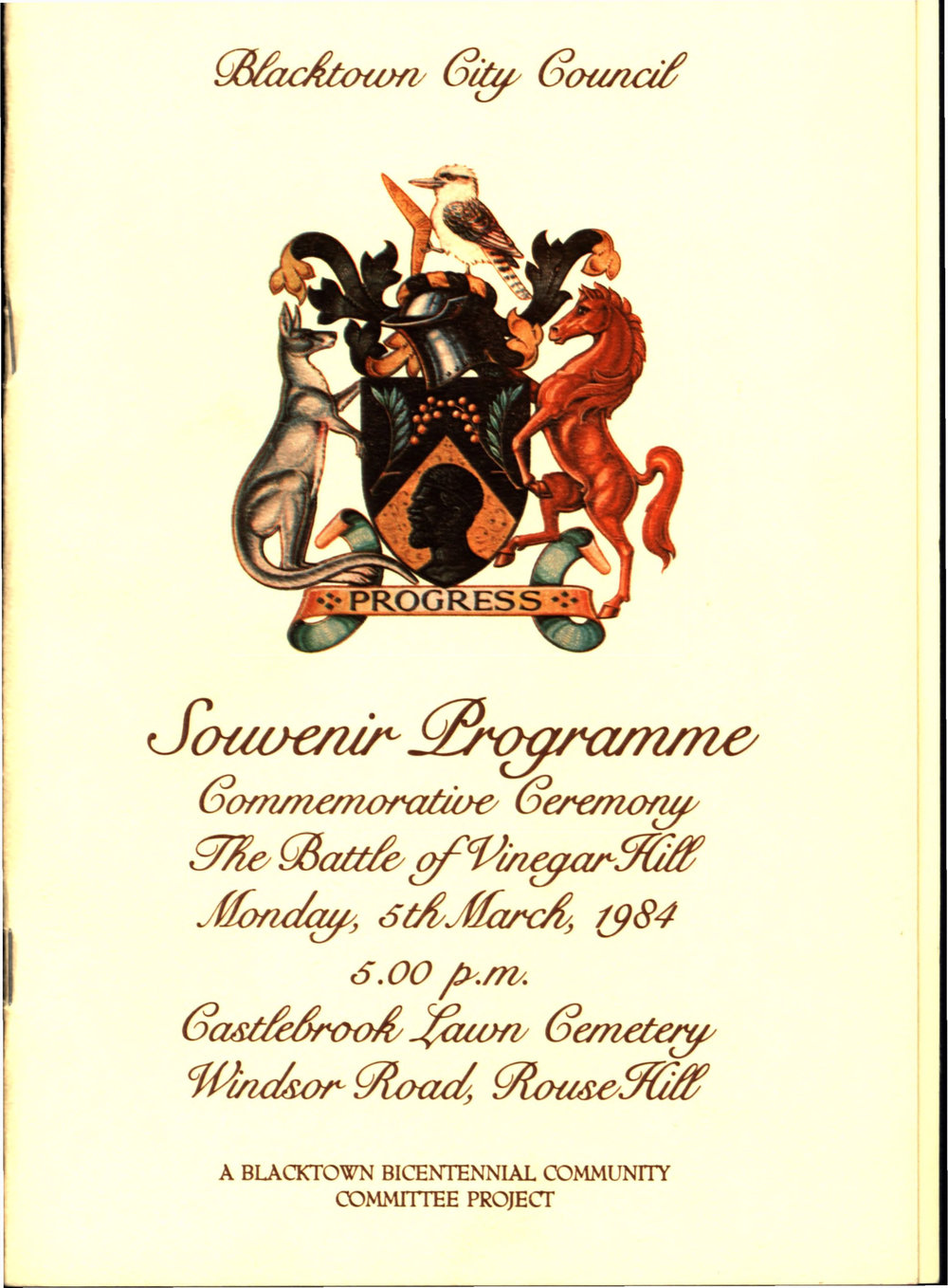 The Battle of Vinegar Hill - Commemorative ceremony 1984