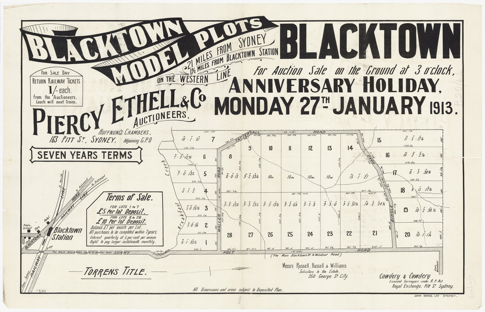 Blacktown Model Plots Estate, Blacktown