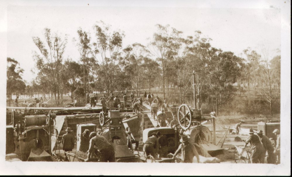 Workers at Prospect Reservoir site