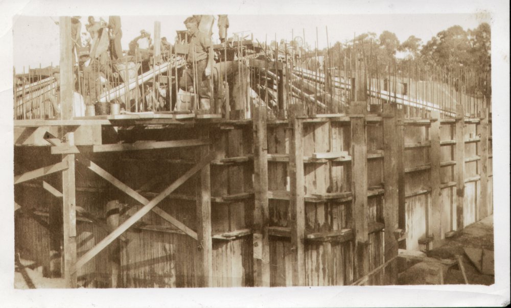 Workers at Prospect Reservoir site