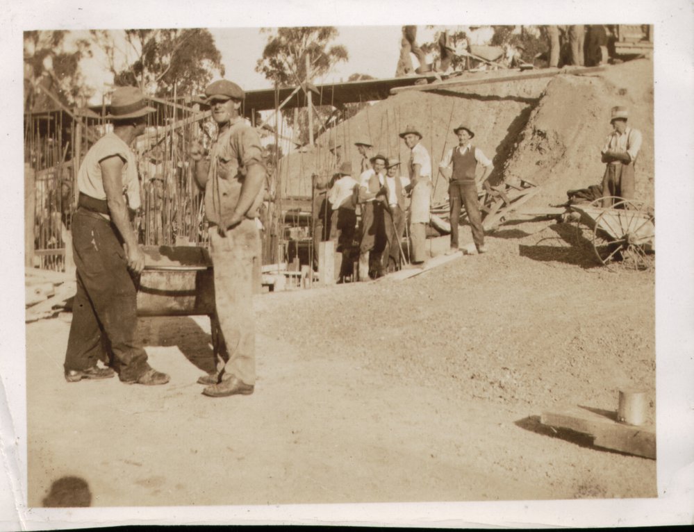 Workers at Prospect Reservoir site