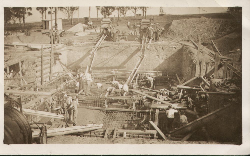 Construction at Prospect Reservoir, Prospect