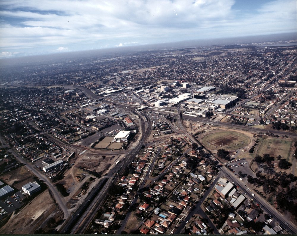 Blacktown Ring Road construction, aerial view