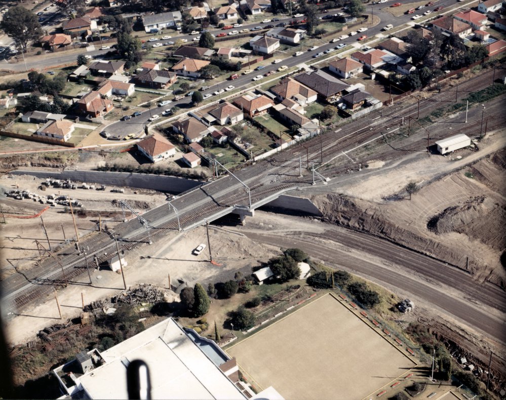 Blacktown Ring Road construction, aerial view