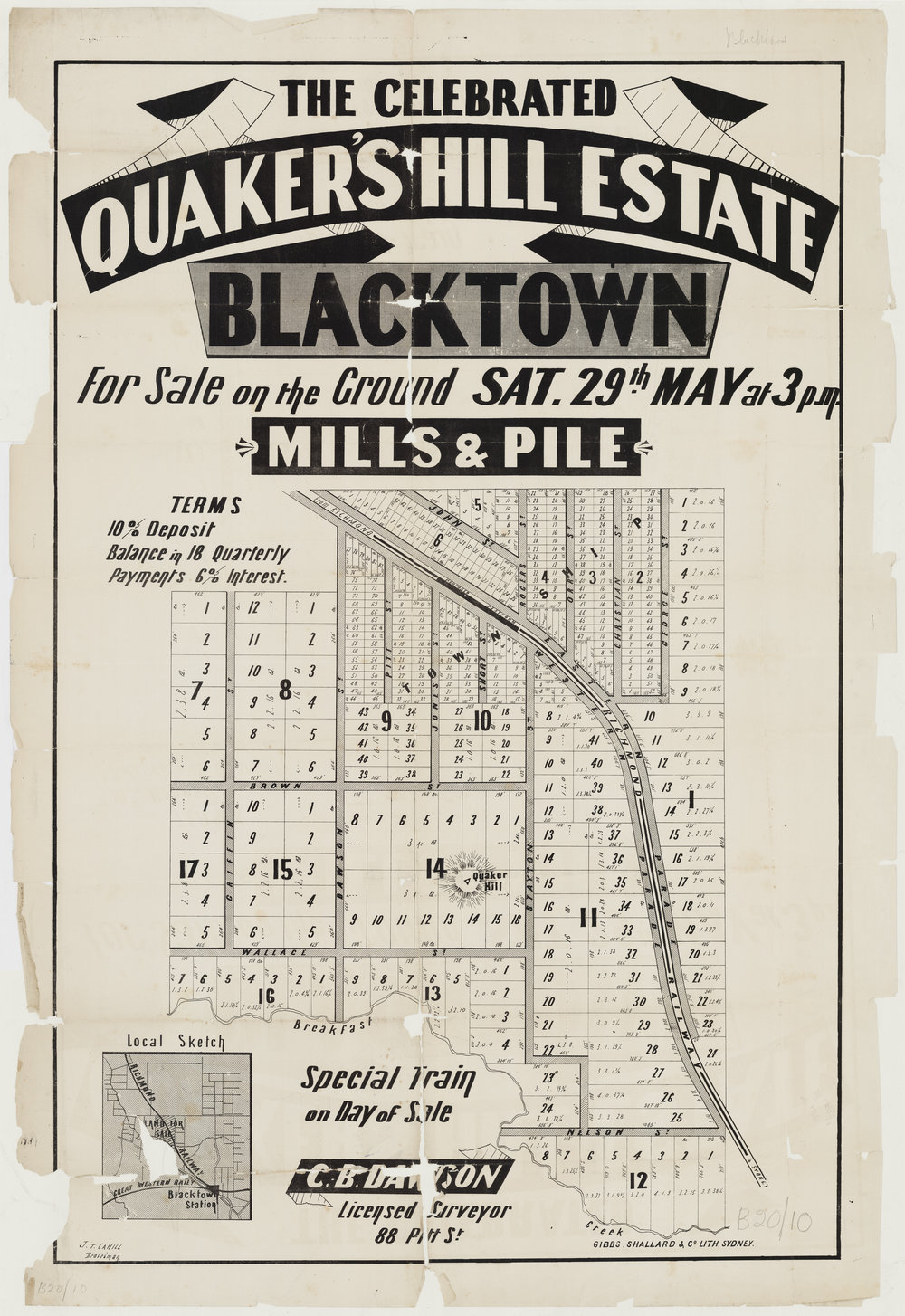 The celebrated Quaker's Hill Estate, Blacktown