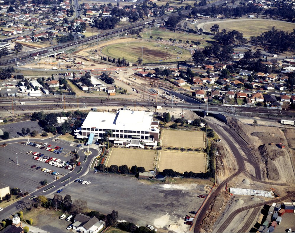 Blacktown Ring Road construction, aerial view