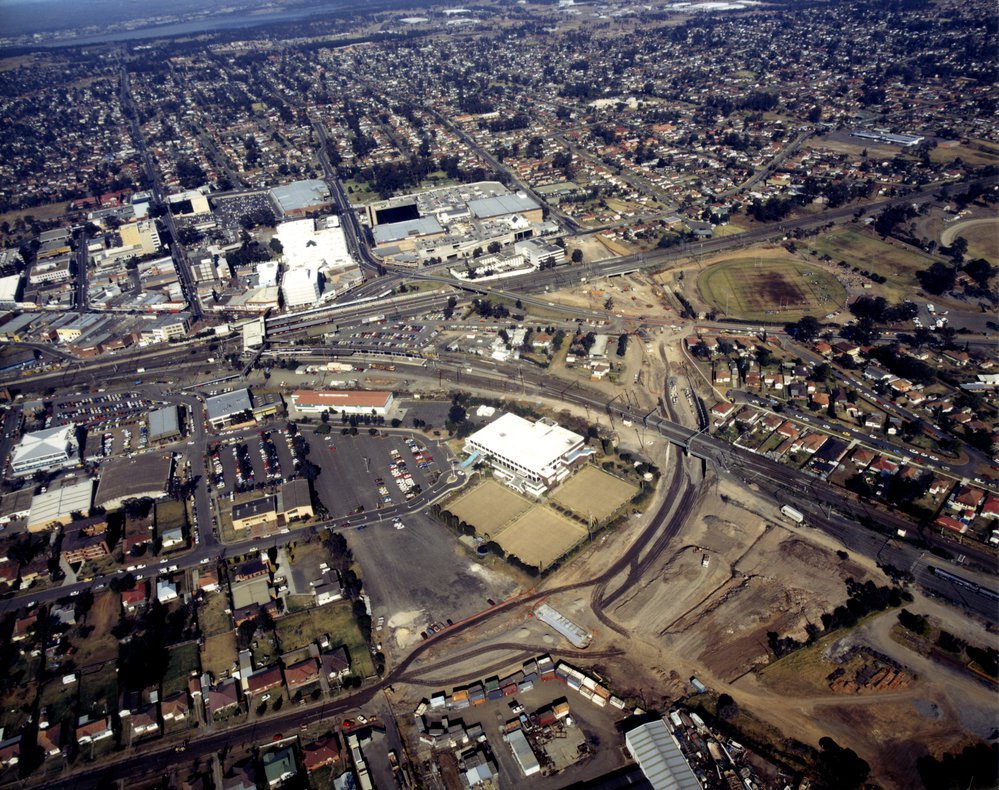 Blacktown Ring Road construction, aerial view