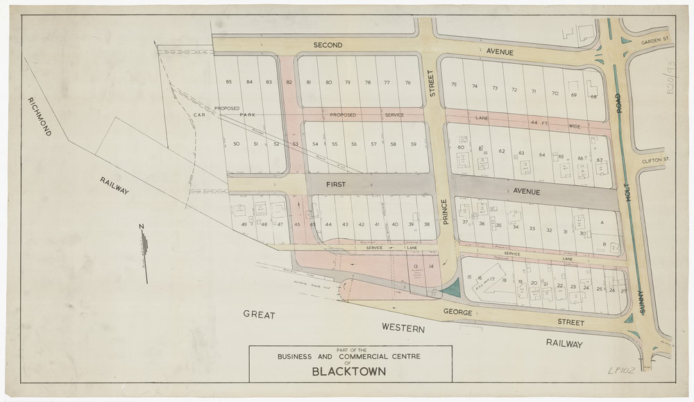 Map part of Business and Commercial Centre, Blacktown
